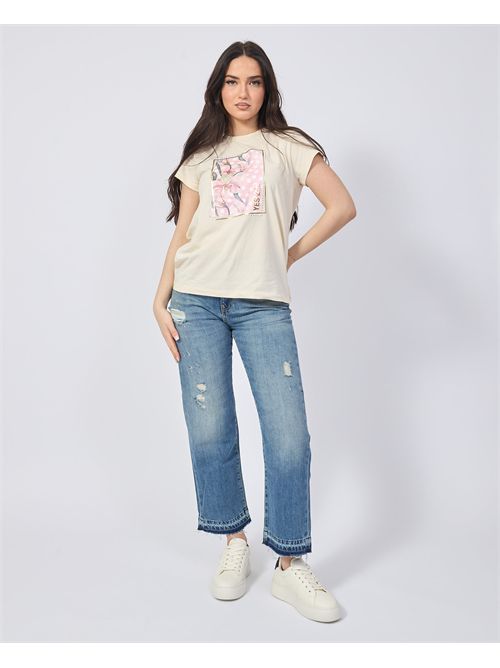 T-shirt girocollo Yes Zee con stampa YES ZEE | T273-S7000222